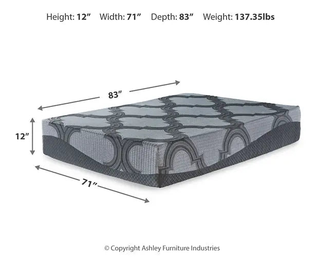 12 Inch Ashley Hybrid California King Mattress Myrtle Mattress