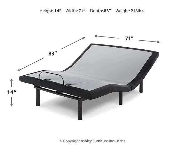 Chime 10 Inch Hybrid Mattress with Adjustable Base Myrtle Mattress
