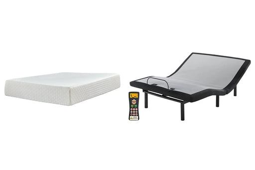 Chime 12 Inch Memory Foam Mattress with Adjustable Base Myrtle Mattress